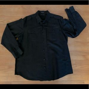 Sean John Black Button Down Shirt